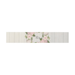 Wedding mit Monogramm hölzernes rustikales Land Einladungsbanderole
