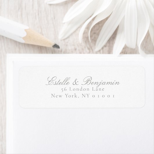 Wedding Modern Return Address