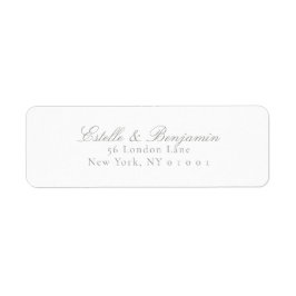Wedding Modern Return Address