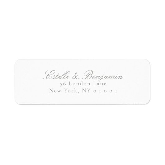 Wedding Modern Return Address (Vorne)