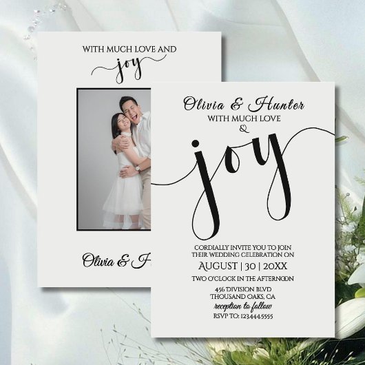 Wedding, Modern, Typography, Script, Invitation Einladung