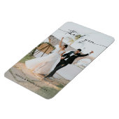 Wedding Modern Vielen Dank Foto Magnet (Linke Seite)