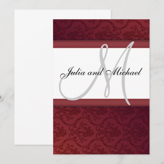 Wedding Monogram (Vorne/Hinten)