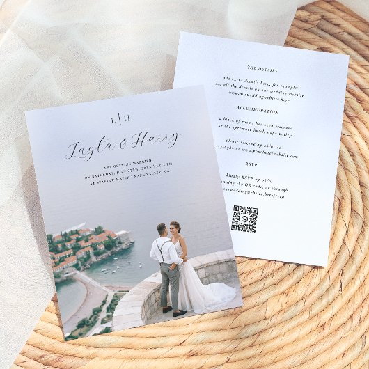 Wedding Monogram | Alle in einem QR-Foto