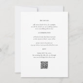 Wedding Monogram | Alle in einem QR-Foto Einladung (Rückseite)