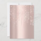 Wedding Monogram Blush Rose Strings Confetti Einladung (Rückseite)