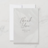 Wedding Monogram Dankeschön Card Dankeskarte (Vorderseite)