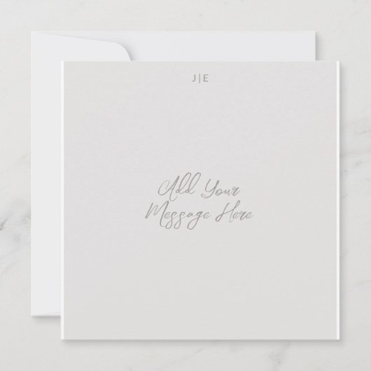 Wedding Monogram Dankeschön Card Dankeskarte (Rückseite)