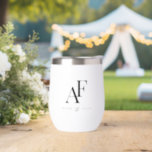 Wedding Monogram Elegant Einfach Minimalistisch<br><div class="desc">Ein einfaches Hochzeitsmonogramm-Design mit klassischer traditioneller Typografie in schwarz in elegantem Stil. Der Text lässt sich einfach mit Ihren Namen für das perfekt personalisierte Design anpassen!</div>