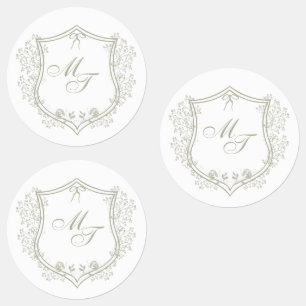 Wedding Monogram Etiketten