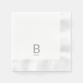 Wedding Monogram Napkins Serviette