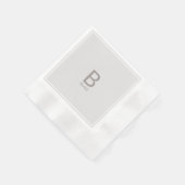 Wedding Monogram Napkins Serviette (Ecke)