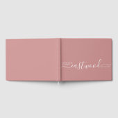 Wedding Monogram Wedding Dusty Pink Gästebuch (Voll)