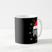 Wedding Mr. Santa Hat, Mr. Christmas Snowflakes Fo Kaffeetasse (VorderseiteRechts)