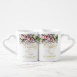 Wedding Mug - Bride with colorful wedding bouquet Liebestassen<br><div class="desc">Wedding Mug - Bride with colorful wedding bouquet of roses.

The name,  locality and date can be adjusted in the template.

Photo of Beatriz Perez Moya</div>