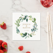 Wedding Napkin Greenery Cocktail Napkin Serviette (Beispiel)