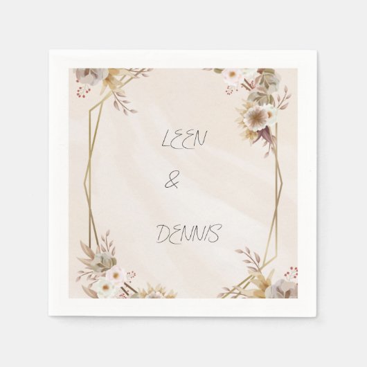 Wedding Napkin Serviette (Vorderseite)