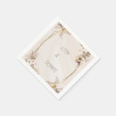 Wedding Napkin Serviette (Ecke)