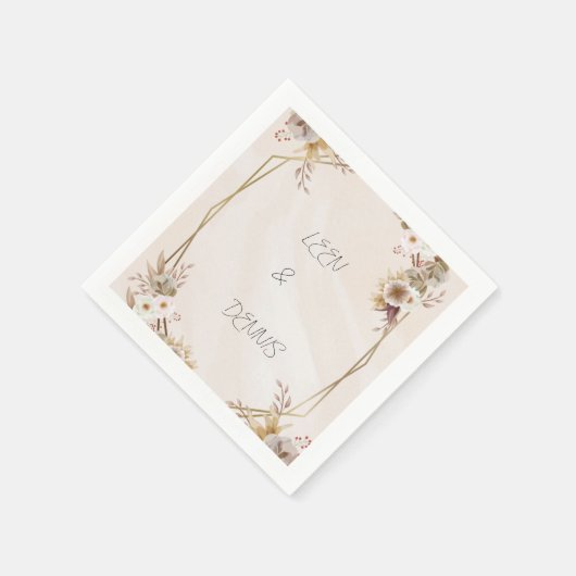 Wedding Napkin Serviette (Ecke)