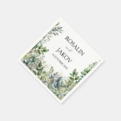  Wedding Napkins Serviette (Ecke)