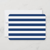 Wedding Nautical Blue Anchor UAWG RSVP Karte (Rückseite)