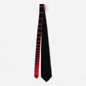 Wedding Neck Tie Red Heart Liebe - Ihre Farben Krawatte (Rückseite)