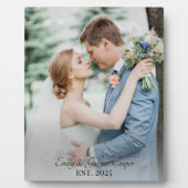 Wedding Newlywed Foto Fotoplatte (Vorderseite)