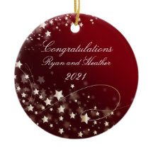 Wedding Newlyweds Verlobung New Zuhause Red