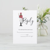 Wedding Nussknacker Themed UAWG Begleitkarte (Stehend Vorderseite)