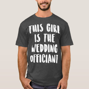 Wedding Officiant This Internet Ordained Minister  T-Shirt