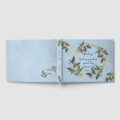 Wedding Olive Wreath Personalisiert Gästebuch (Voll)