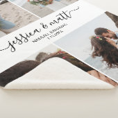 Wedding or Anniversary Photo Sherpa Blanket Sherpadecke (3/4)