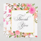 Wedding or Shower Thank you cards Einladung (Vorne/Hinten)