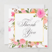 Wedding or Shower Thank you cards Einladung (Rückseite)