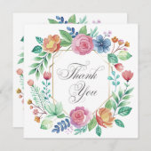 Wedding or Shower Thank you cards Einladung (Vorne/Hinten)