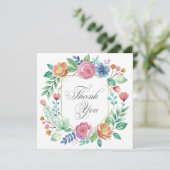 Wedding or Shower Thank you cards Einladung (Stehend Vorderseite)