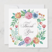 Wedding or Shower Thank you cards Einladung (Rückseite)