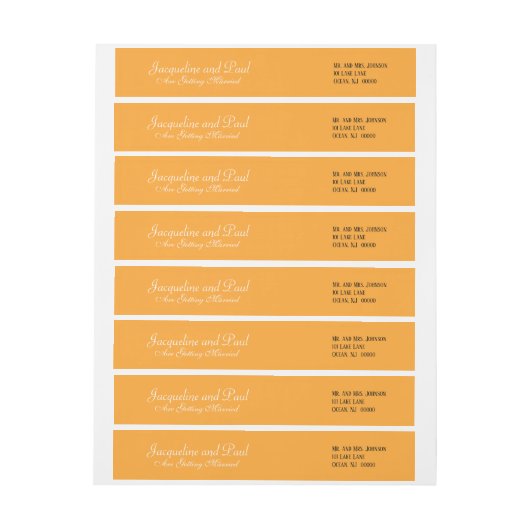 Wedding Orange (Bogen)