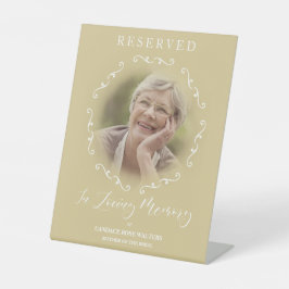 Wedding Ornamental Reserved Seat Tribute Loved One Sockelschild