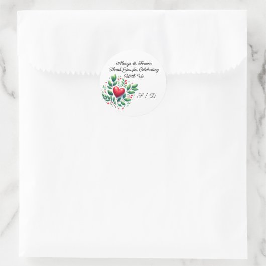Wedding Packaging Sticker (Tasche)