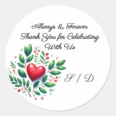 Wedding Packaging Sticker (Vorderseite)