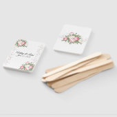 Wedding Paddle Fan Fächer (Non-assembled)