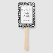 Wedding Paddle Fan Fächer (Rückseite)