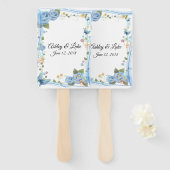 Wedding Paddle Fan Fächer (Vorne und Hinten)