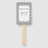 Wedding Paddle Fan Fächer (Rückseite)