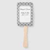 Wedding Paddle Fan Fächer (Vorderseite)