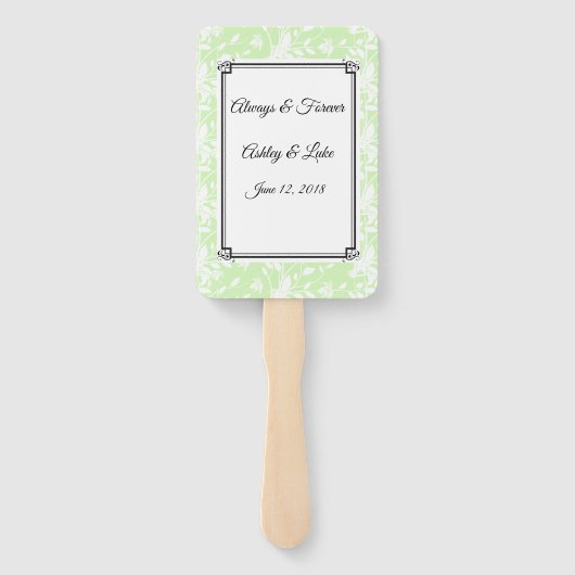 Wedding Paddle Fan Fächer (Rückseite)
