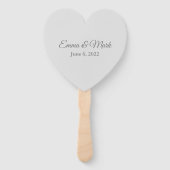 Wedding Paddle Fan Fächer (Rückseite)