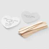 Wedding Paddle Fan Fächer (Non-assembled)