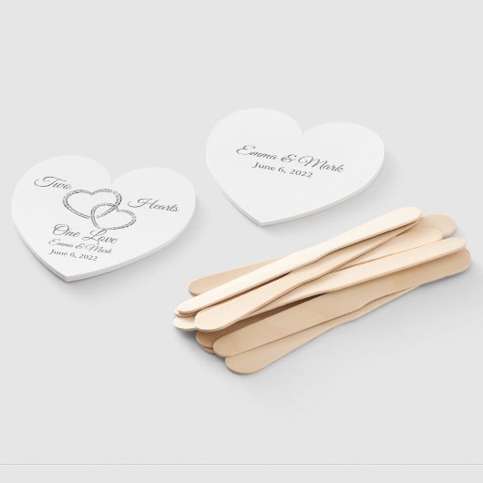 Wedding Paddle Fan Fächer (Non-assembled)